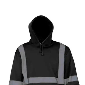 Veste de sécurité de couleur noire offrant une visibilité éclatante, un tissu durable, un port confortable et un design réfléchissant pour une utilisation active au travail - Product Image 3