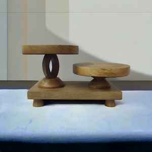 ที่ตั้งโชว์ขนมไม้มะม่วงโบราณออกแบบเองเป็นมิตรต่อสิ่งแวดล้อมชุดอุปกรณ์ทำเค้กฟาร์มธรรมชาติไม่เหมือนใคร - Product Image 2