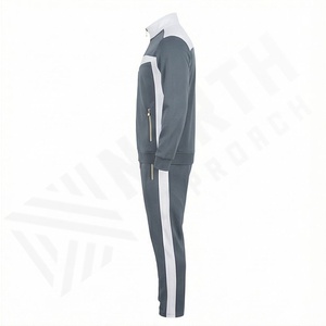 Vêtements de sport d'extérieur pour hommes, survêtements, produit populaire, bonne qualité, couleur personnalisée, respirant, léger, manches longues, deux pièces HS - Product Image 3