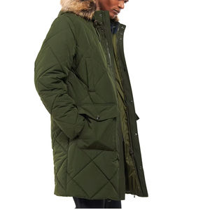 Nueva chaqueta de invierno a la moda para hombre, Parkas gruesas y cálidas, Abrigo con capucha, chaquetas de lana, prendas de vestir, chaqueta parka de color verde oliva claro - Product Image 3