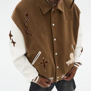 Fabricant sur mesure, vestes universitaires en cuir brodé de haute qualité pour hommes, vestes universitaires personnalisées pour hommes - Product Image 4