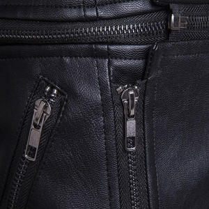 Veste en cuir pour homme en cuir de vache véritable, toile de qualité supérieure, style moto et motard, capuche d'hiver - Product Image 3