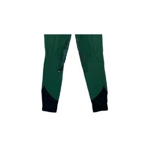 Ventes chaudes, pantalon d'équitation en coton et silicone vert foncé unisexe, logo personnalisé, tissu extensible de haute qualité, équitation - Product Image 3