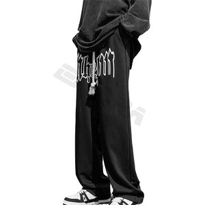 Venta caliente al aire libre OEM impreso nuevo diseño de alta calidad hombres ropa deportiva Jogging logotipo personalizado Casual pantalones holgados y pantalones - Product Image 1