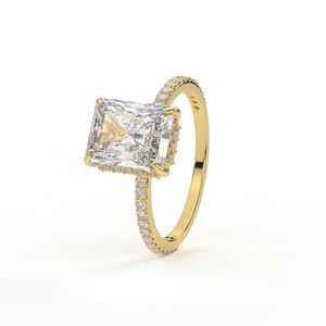 SM Jewels แหวนหมั้นเพชรโมอิส925พลอยสีเงินนำเทรนด์สำหรับงานแต่งงานหรือของขวัญ - Product Image 2