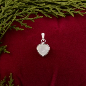 Pendentif en argent sterling 925 avec calcédoine rose naturelle - Product Image 2