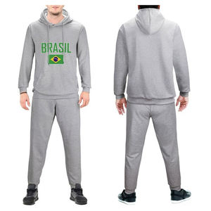 ชุดวอร์มสวมหัวสำหรับผู้ชายโอเวอร์ไซส์แบบปรับแต่งได้เสื้อกันหนาวขนแกะว่างเปล่าดีไซน์เรียบ - Product Image 1