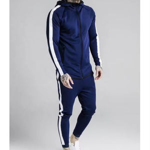 Produits personnalisés Ensemble costume deux pièces en tricot à capuche lourd pour homme Ensemble de sweatshirts décontractés en coton - Product Image 1