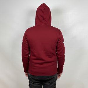 Nouveaux sweats à capuche brodés de style streetwear d'hiver de marque pour hommes, conception personnalisée OEM, couleur unie, coupe classique, sweats à capuche basiques - Product Image 2
