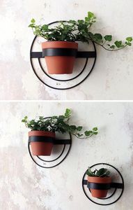 Modern Metal Planter Strong and Durable for Indoor and Outdoor Spaces Displaying Plants <b>Herbs</b> Flowers for Garden - Product Image 5