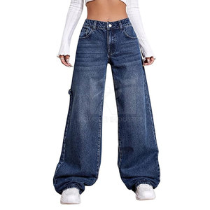 Pantalones Holgados de Cintura Media Transpirables para Mujer, 100% Algodón, para Invierno, Diseño Moderno, Venta al por Mayor en Línea - Product Image 1