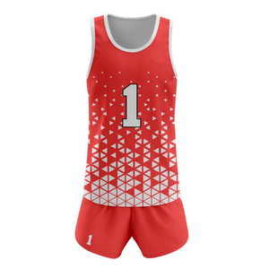 Tendencia Moda Logotipo personalizado Impreso Conjuntos Uniforme de voleibol 100% Poliéster - Product Image 1