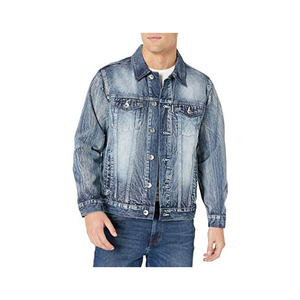 Veste en jean élégante pour hommes, tenue décontractée OEM, vente en gros de veste en jean en coton de haute qualité pour hommes, veste en jean personnalisée pour hommes, vente en gros - Product Image 1