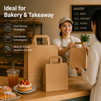 Servicio de Catering de Lujo para Cadenas de Comida Rápida, Pizza y Sushi, Buffet Exquisito, Ecológico, Biodegradable, Reciclable, con Asas Retorcidas