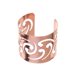 Meilleurs prix ronds de serviette en cuivre décoratifs accessoires de cuisine design en métal pour mariages hôtel/restaurant maison de mariage élégante - Product Image 1