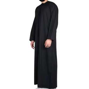 ใหม่เสื้อผ้าอิสลาม jubba thobe มุสลิมสำหรับผู้ชายเสื้อคลุมยาวอาบายา - Product Image 2
