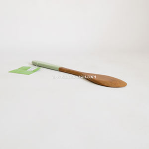 Spatule ovale en bois élégante Dekor Asia, résistante au lave-vaisselle et au micro-ondes, ustensile de cuisine de couleur unie pour la cuisson - Product Image 5