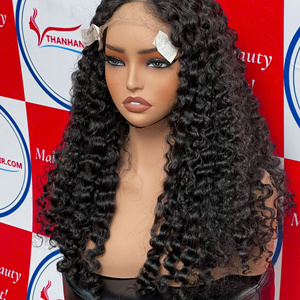 Producto caliente Cabello virgen Vapor Peluca rizada birmana con cierre de encaje transparente Color negro natural Sin desprendimiento ni enredos - Product Image 6