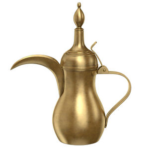 <b>Arabic</b> <b>Tea</b> Pot Kettle Shiny Nickle Plated Finishing Solid Brass Metal <b>Tea</b> Serving Dallah Pot for Kitchen Catering Usage Item - Product Image 4