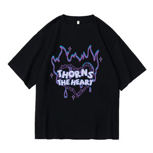 T-shirt en coton premium 220gsm streetwear haut tendance t-shirt streetwear unisexe surdimensionné - Product Image 2