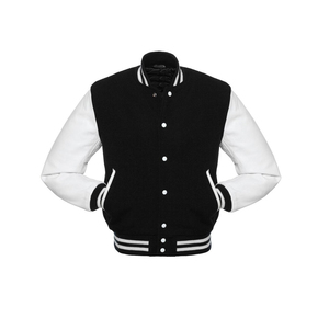 Veste universitaire en cuir feutre de laine pour hommes nouveauté emblèmes de créateur personnalisés CollegeBaseballjacket pour hommes livraison DDP - Product Image 1