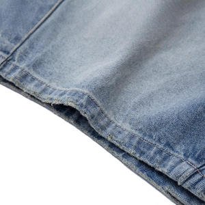 Pantalones Cortos de Mezclilla Sólidos de Alta Calidad, Impermeables, Transpirables, con Cordón Ajustable, Cintura Media, Deportivos, Ecológicos, Holgados para Hombre - Product Image 4