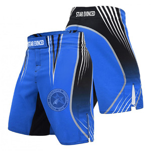 กางเกงขาสั้น MMA ผ้าสแปนเด็กซ์/ โพลีเอสเตอร์ล่าสุดสำหรับฝึกซ้อมต่อยมวยแบบไทยพร้อมพิมพ์โลโก้และพิมพ์ซับลิเมชันตามสั่ง - Product Image 6