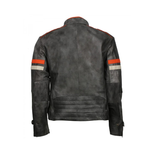 Chaqueta de cuero de moda en blanco personalizada de gran venta, ropa de hombre hecha en fábrica, chaqueta de cuero de moda hecha de tela PU - Product Image 5