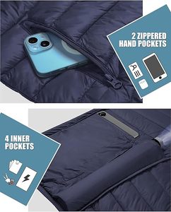 Manteau compressible résistant à l'eau de haute qualité personnalisé XL pour hommes nouvelle veste d'hiver décontractée et légère en cuir de laine avec support - Product Image 5