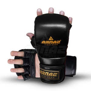Guantes de lucha de etiqueta privada Guantes de lucha de alta calidad Guantes de lucha de cuero genuino profesional - Product Image 2