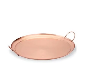 Plateaux de service en cuivre métallique fantaisie, décoration de table, formes, tailles et finitions personnalisées disponibles pour les acheteurs commerciaux - Product Image 4