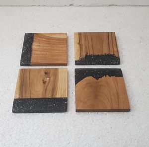 Posavasos de resina de madera hechos a mano, posavasos de resina epoxi, posavasos con estilo para bebidas, posavasos para tazas de té, utensilios de cocina, decoración del hogar - Product Image 5