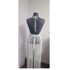Haut court bustier en coton tissé à la main, haute qualité, pour festivals, mariages à la plage et mode resort - Product Image 2