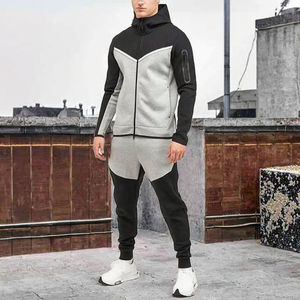 Conjunto Deportivo de Invierno para Hombre, Chaqueta Cortavientos con Bloques de Color y Forro Polar, Pantalones Jogger, 2 Piezas - Product Image 6