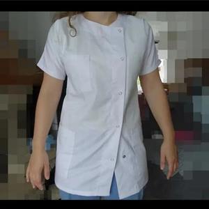 เสื้อโค้ทสีขาวสำหรับคู่รักชายหญิงชุดพยาบาลชุดเครื่องแบบทางการแพทย์สำหรับพนักงานแพทย์ - Product Image 5