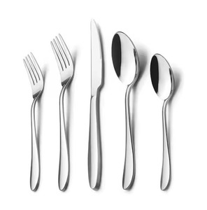 Ensemble de couverts en acier inoxydable de qualité supérieure pour hôtels, couverts réutilisables, café, steak, thé, dessert, couteau, cuillère, fourchette en argent - Product Image 3