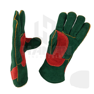 Guantes de soldadura de cuero resistentes con puño extendido y costura resistente al fuego Fabricante OEM - Product Image 6