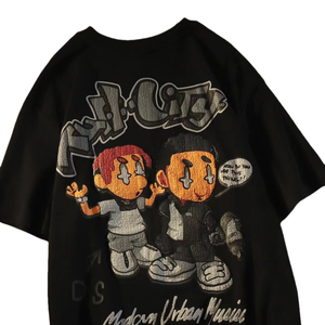 Poids lourd 100% coton 3D surdimensionné unisexe Tee hommes mousse 3D sérigraphie Logo T-shirts personnalisé bouffée impression Boxy Fit hommes T-Shirt - Product Image 5