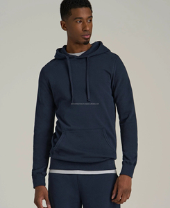 Sudadera con Capucha de Primera Calidad para Hombre, 100% Algodón, Corte Ajustado, Transpirable, Personalizada con Bordado, Diseño Sólido, Especial para Invierno - Product Image 1