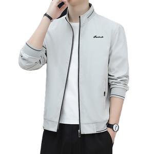 Primavera otoño nuevos hombres solapa chaqueta abrigos tela cómoda transpirable absorción de sudor cómodo versión delgada abrigos - Product Image 1