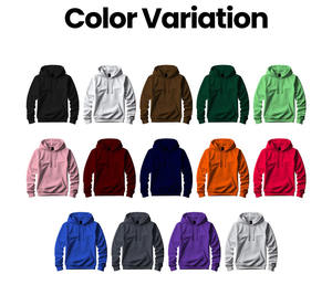 Sudadera con Capucha Personalizada Unisex de Felpa Francesa con Estampado Bordado de Algodón Liso para Hombre y Mujer - Product Image 4