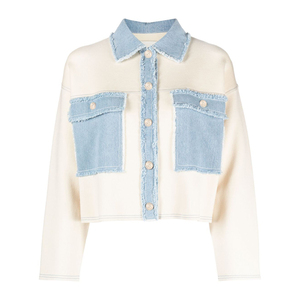 เสื้อแจ็กเก็ตผ้ายีนส์ของผู้หญิงเสื้อโค้ทแขนยาวลำลองทรงหลวมไซส์ใหญ่พิเศษ - Product Image 6