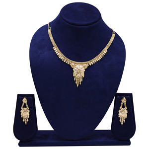 Joyería tradicional chapada en oro, collares de moda, cadenas, joyería de latón de imitación, joyería de exportación para festivales - Product Image 1