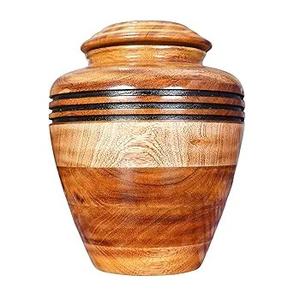 Urna Grande de Madera de Estilo Clásico Moderno |   Urna Funeraria de Alta Calidad para Cenizas Humanas de Adultos, Masculinas y Femeninas |   Almacenamiento y Exhibición para Funerarias - Product Image 5