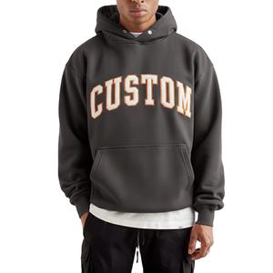 Men's 100% Cotton Breathable Autumn Winter Hoodies <b>Sweatshirts</b> Heavyweight 460g <b>Fleeced</b> Oversize Digital Printed Custom Logo - Product Image 6