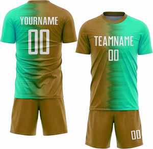 Kits d'entraînement de football de couleur dégradée personnalisés de haute qualité maillot de football et survêtement de quantité minimale de commande basse avec impression de nom pour les équipes - Product Image 5