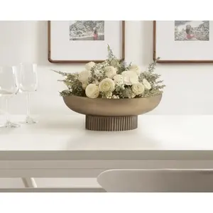 Bol en céramique minimaliste de luxe Décoration intérieure moderne Tendance Designer Fait à la main Bol de table décoratif de qualité supérieure Style américain - Product Image 3