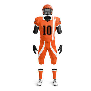 Custom Printed Logo Team Name American Football Uniform Set High Quality Plus Size Polyester Moisture-Wicking Custom Colors - Product Image 3