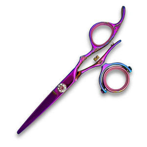 Stainless Steel Hair Cutting <b>Shears</b> Double Swivel Thumb <b>Handle</b> Salon Scissor - Product Image 2
