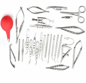 Juego de Instrumentos para Cirugía de Cataratas, Kit de Instrumentos Quirúrgicos Oftálmicos de Acero Inoxidable, Herramientas Microquirúrgicas con Certificación CE - Product Image 1